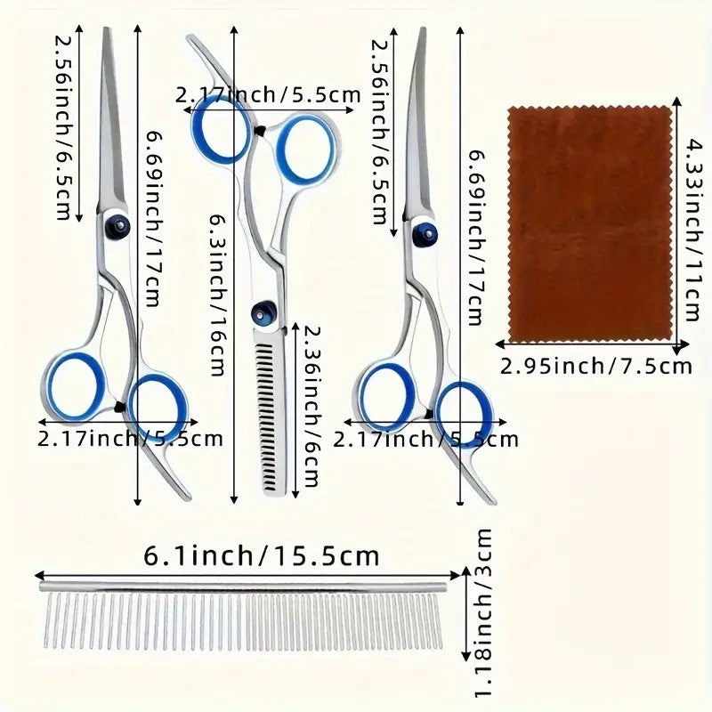 Portable Home Pet Scissors Beauty Tools Set